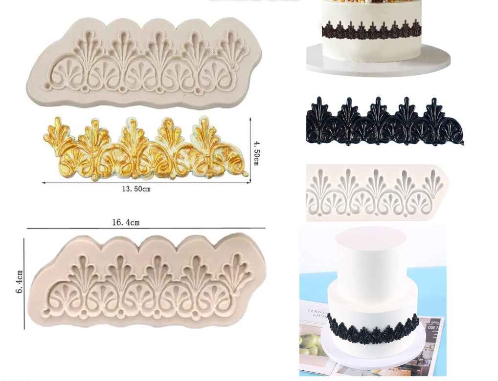 Border Fondant Silicone Mold
