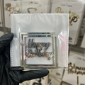 Happy Birthday Silver Acrylic Tags (Pack of 5Pcs)
