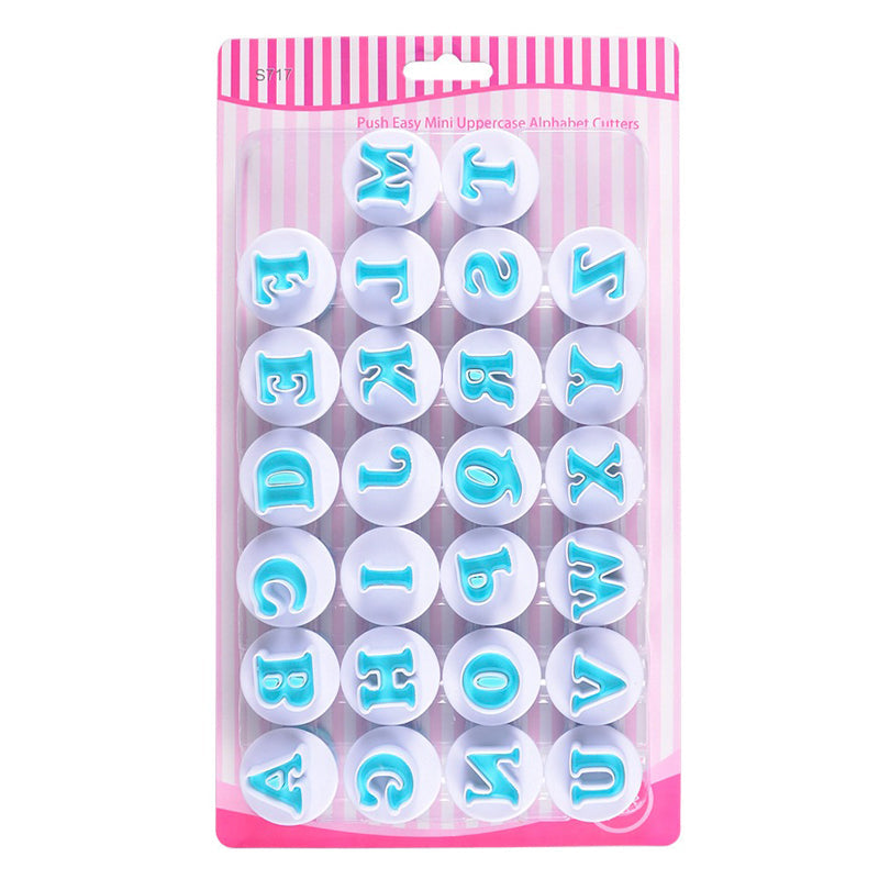 Uppercase Alphabet Plunger Cutter Set