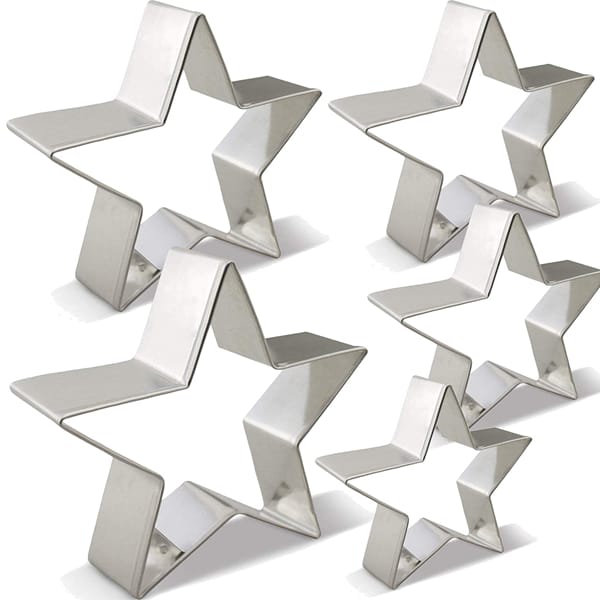 5pcs Star Shaped Cookie Cutter