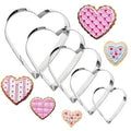 5pcs Heart Shape Cookie Cutter
