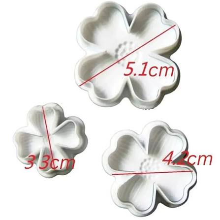 4 Petal Flower Plunger Cutter