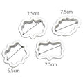 4pcs Vintage Plastic Cookie Cutter