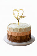 Love Acrylic Cake Topper