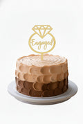 Engaged Acrylic Cake Topper