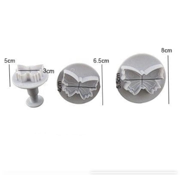 3pcs Butterfly Plunger Cutter