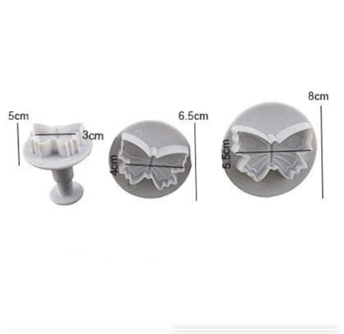 3pcs Butterfly Plunger Cutter