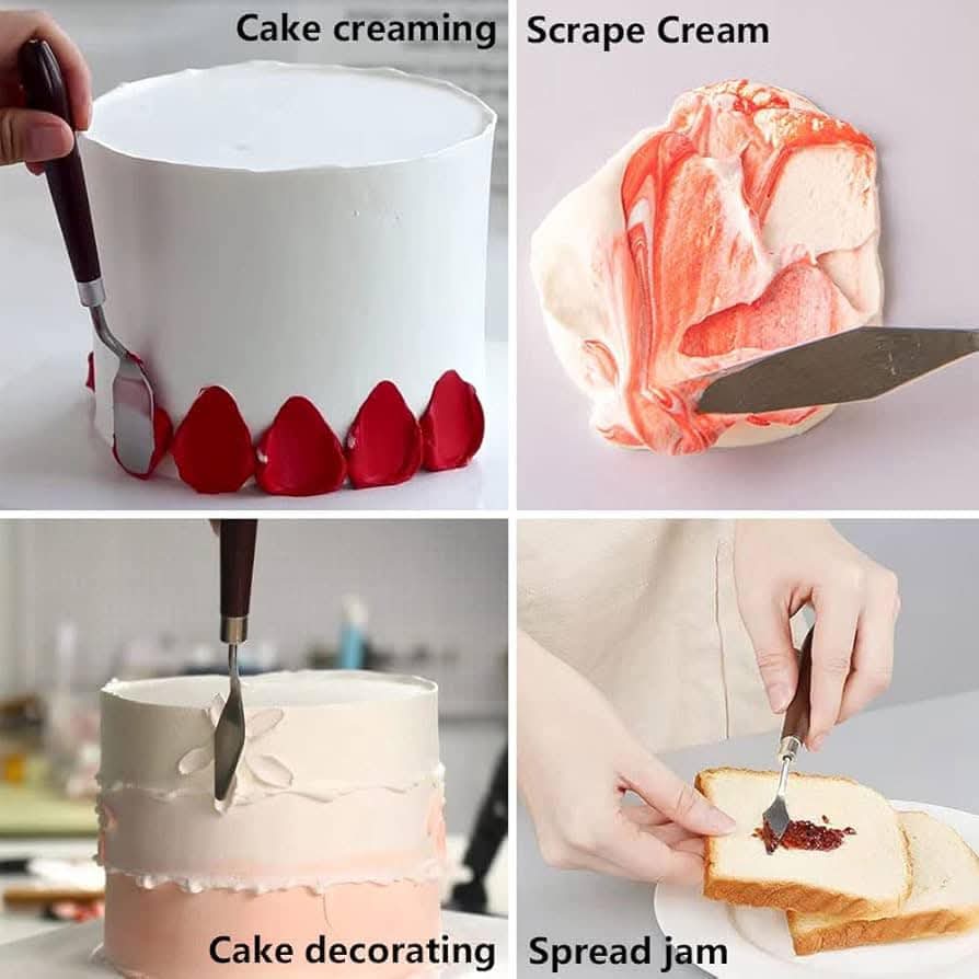 5pcs Palette Knife For Crafting Designs on Cake