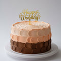 Happy Wedding Acrylic Cake Topper