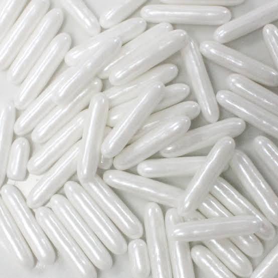 Imported White Rods Sprinkles
