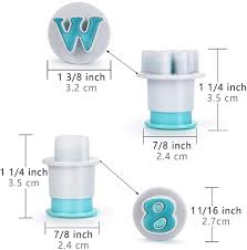 Uppercase Alphabet Plunger Cutter Set