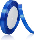 Blue ribbon roll with a white core on a black background