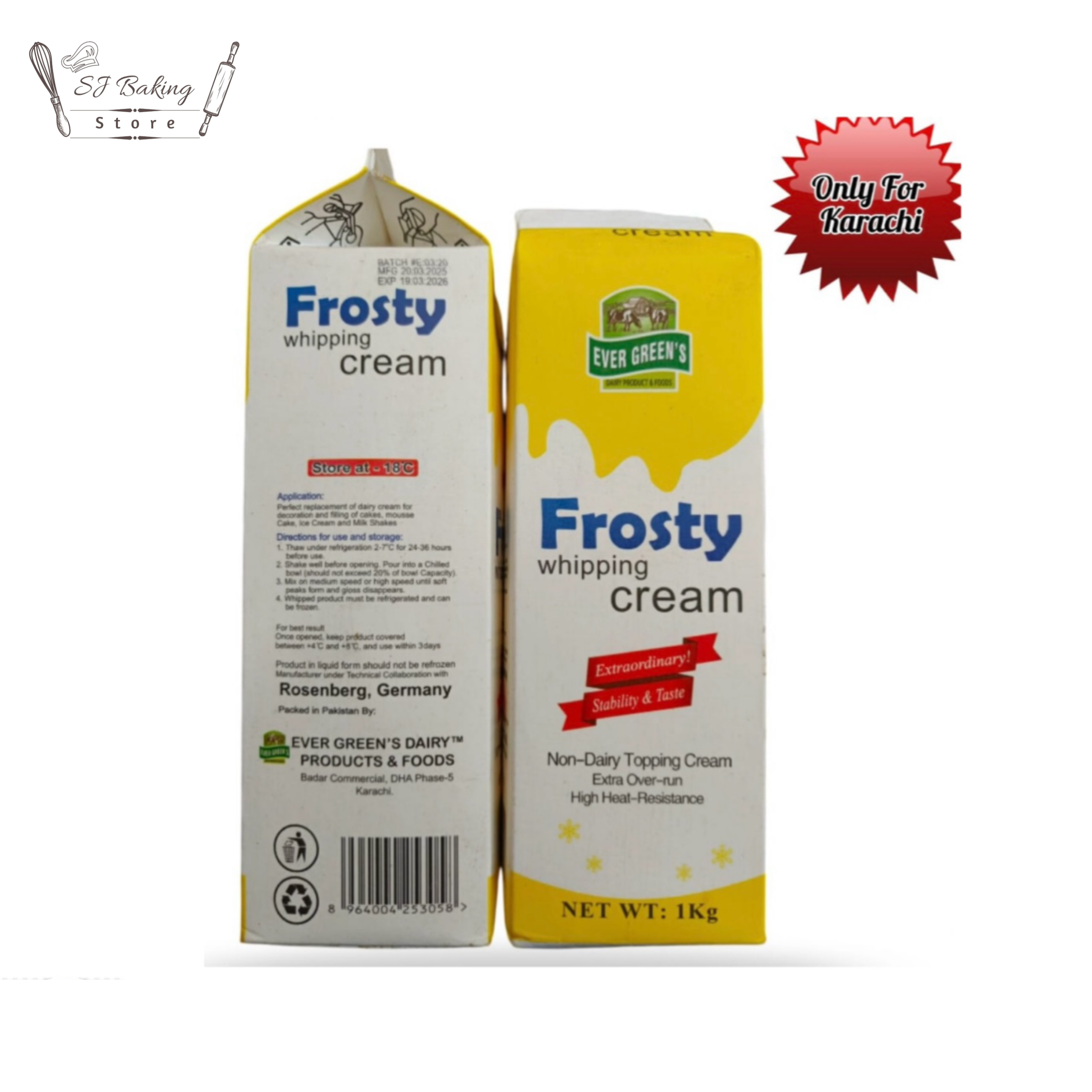 Frosty Whipping Cream 1kg