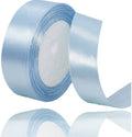 Roll of light blue tape on a white background
